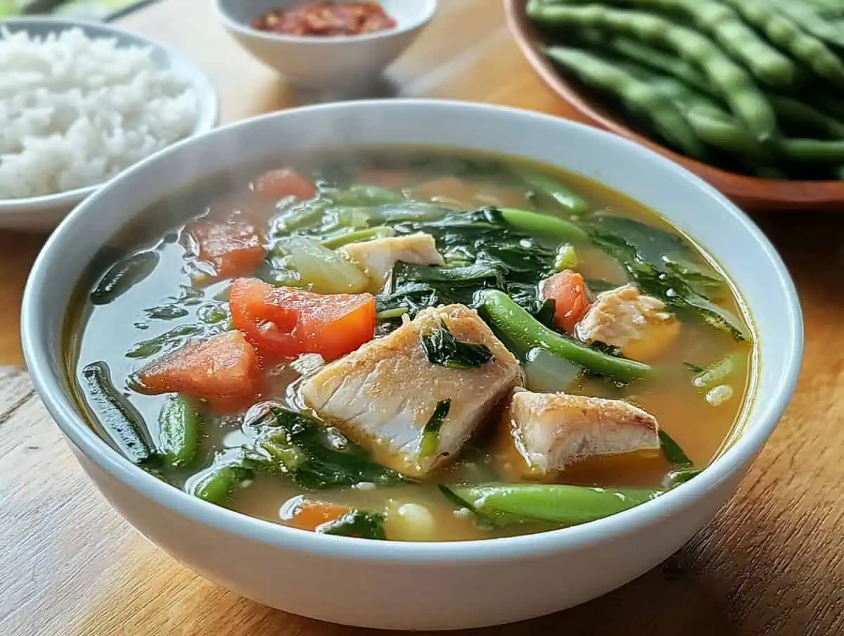 Sinigang na Bangus (Filipino Milkfish Sour Soup)