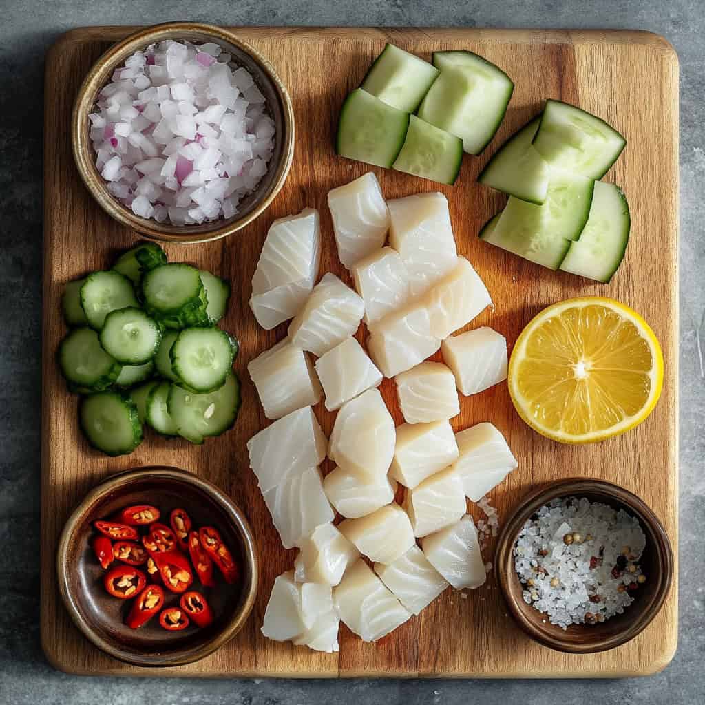 Ingredients for Kinilaw Na Isda