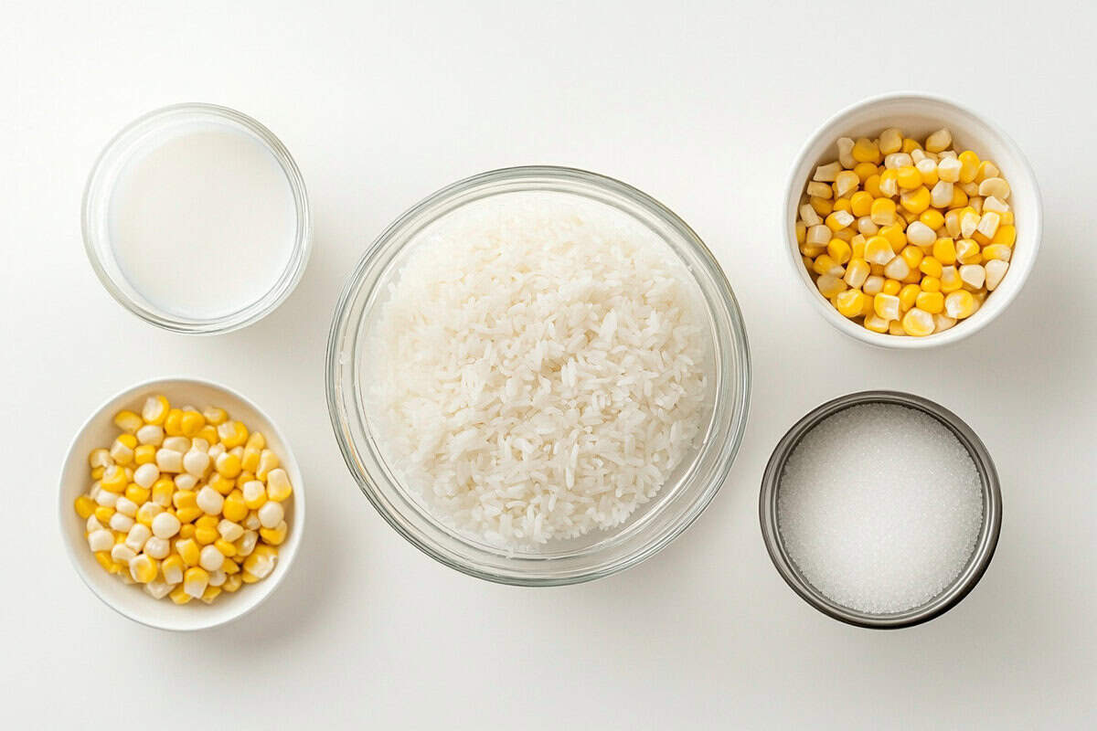 Ingredients for Ginataang Mais