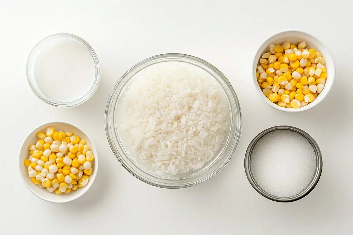Ingredients for Ginataang Mais