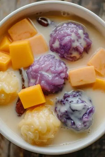 Ginataang Bilo Bilo (Sticky Rice Balls in Coconut Milk)