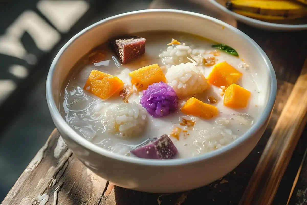 Ginataang Bilo Bilo (Sticky Rice Balls in Coconut Milk)