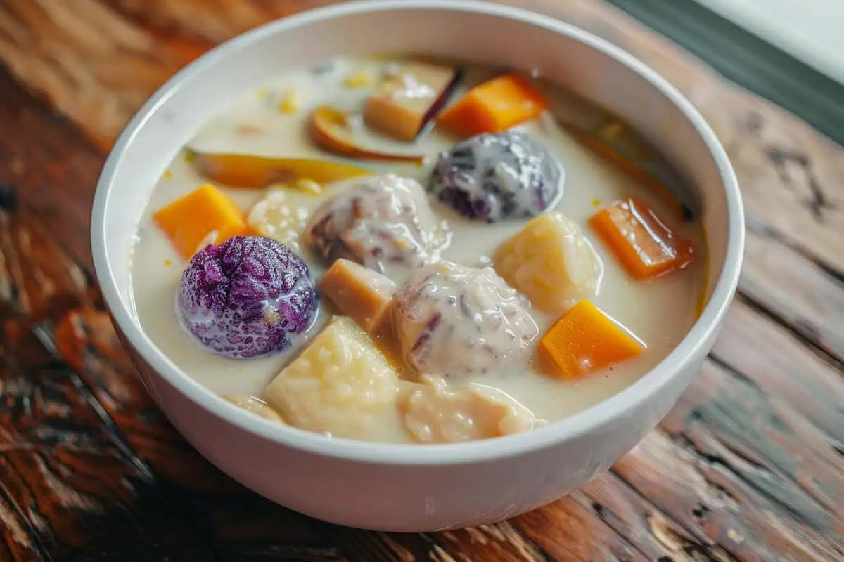 Ginataang Bilo Bilo (Sticky Rice Balls in Coconut Milk)