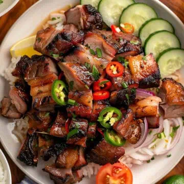 Pork Kilawin (Filipino Grilled Pork with Tangy Vinegar Sauce)