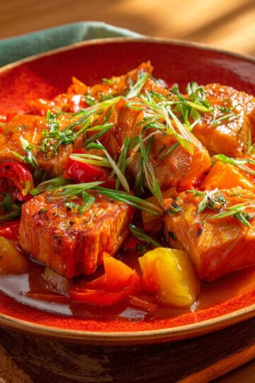 Sweet and Sour Tuna (Escabecheng Isda)