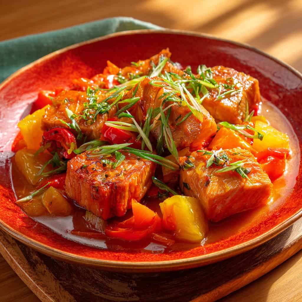 Sweet and Sour Tuna (Escabecheng Isda)