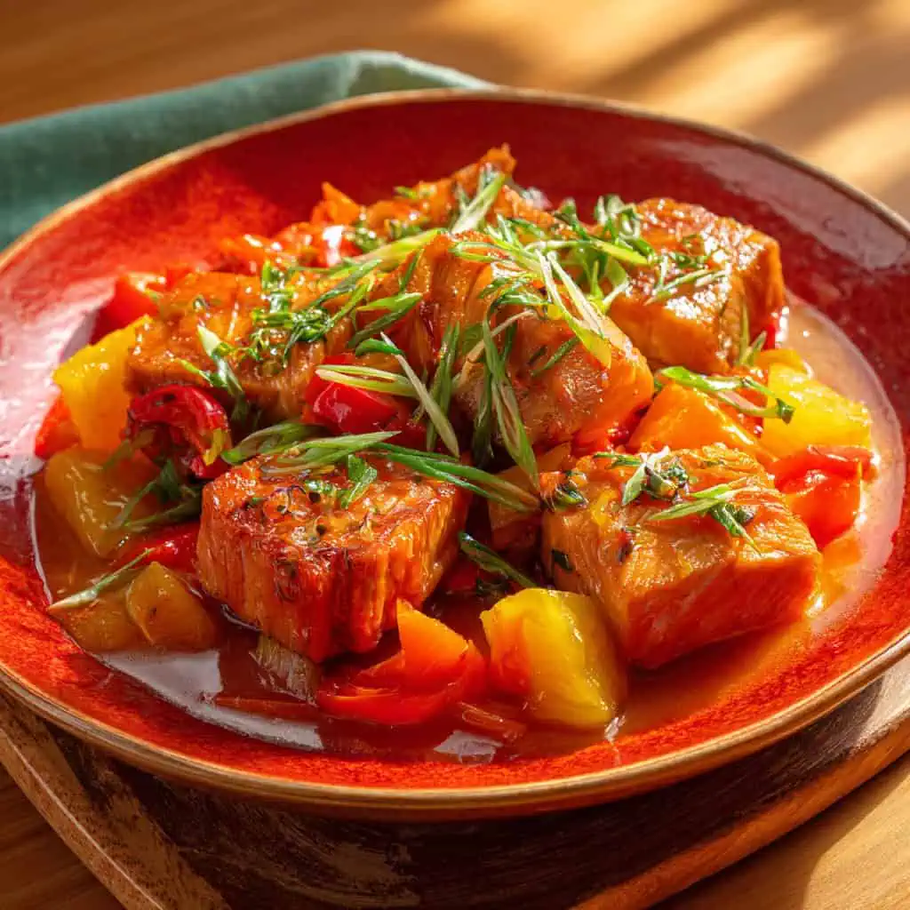 Sweet and Sour Tuna (Escabecheng Isda)