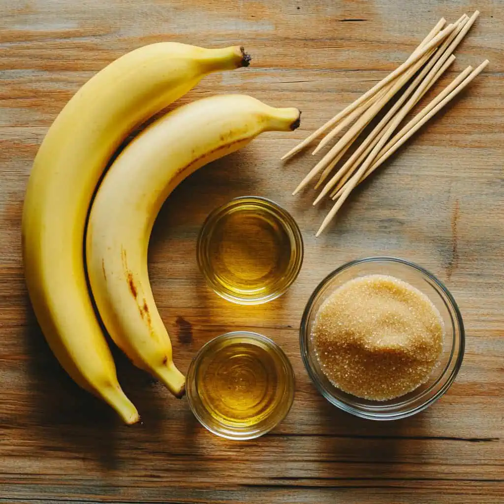 Ingredients for Banana Cue