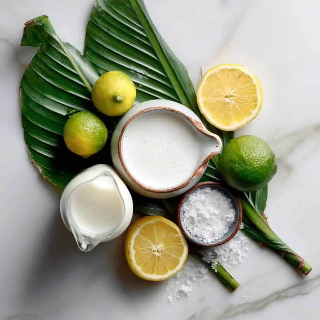 Ingredients for Kesong Puti (Filipino White Cheese)