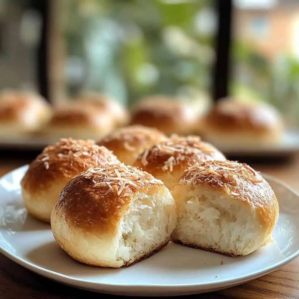 Pan De Coco (Filipino Coconut Bread Rolls)