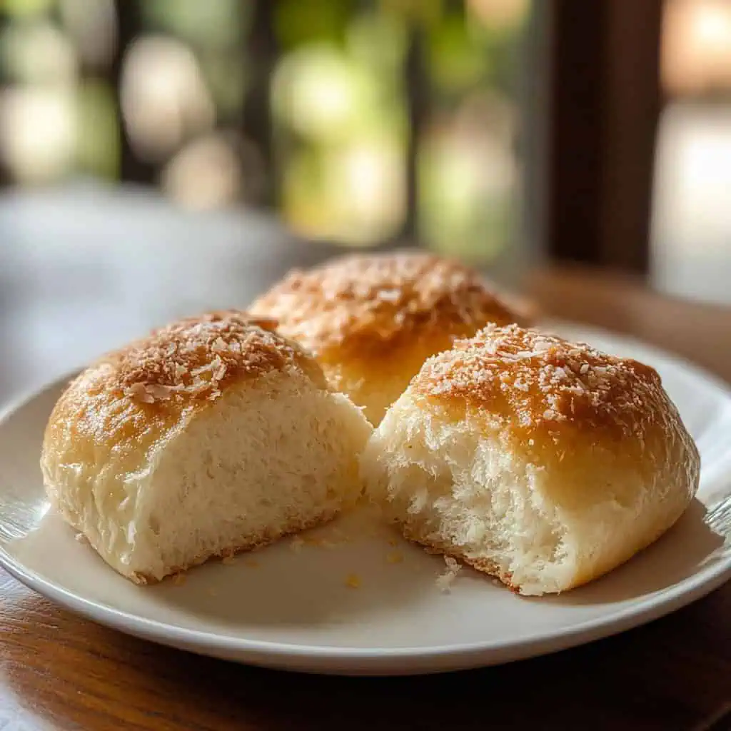 Pan De Coco (Filipino Coconut Bread Rolls)