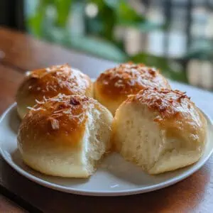 Pan De Coco (Filipino Coconut Bread Rolls)