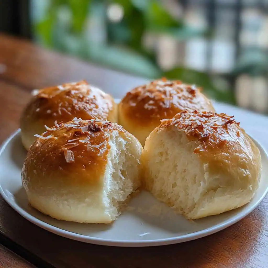 Pan De Coco (Filipino Coconut Bread Rolls)