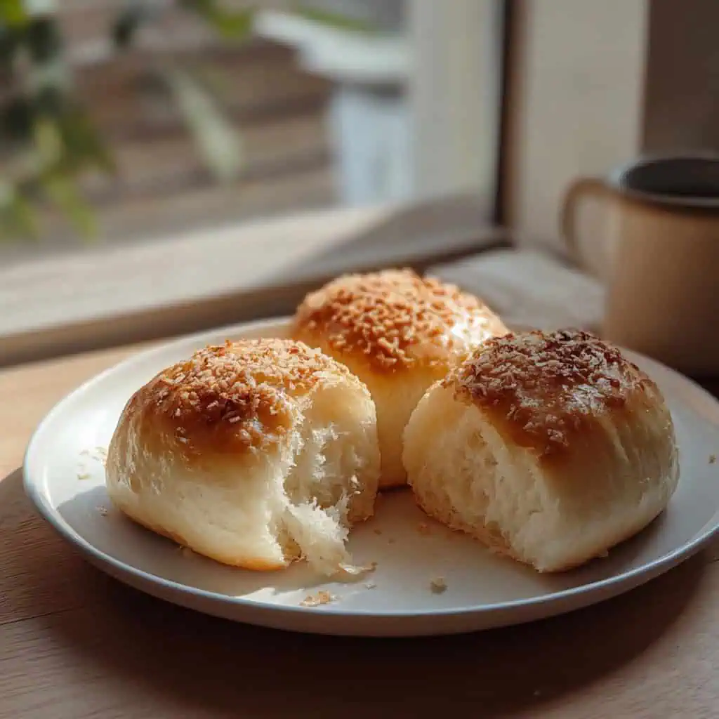 Pan De Coco (Filipino Coconut Bread Rolls)