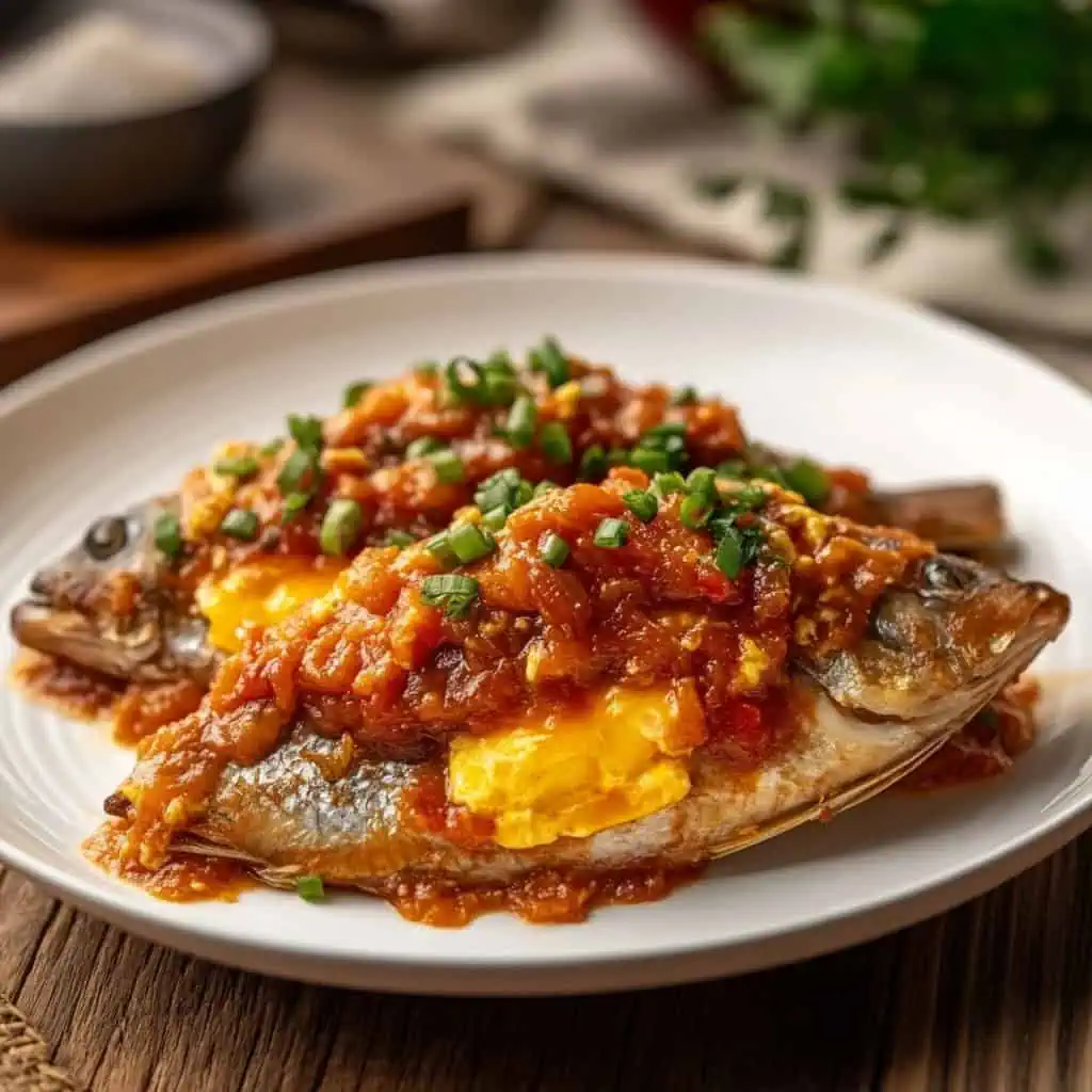Sarciadong Isda (Filipino Fish in Tomato Egg Sauce)