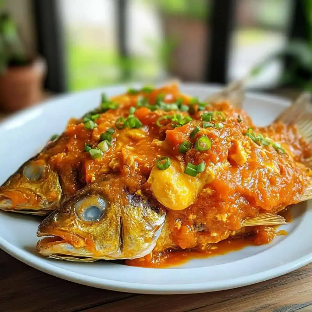 Sarciadong Isda (Filipino Fish in Tomato Egg Sauce)