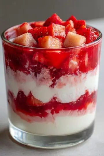 Fresh strawberry taho with silky tofu and jam - authentic Filipino dessert ready in 5 minutes. Perfect sweet treat from Baguio!