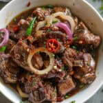 Kilawing Kambing (Roasted Goat in Vinegar and Ginger)