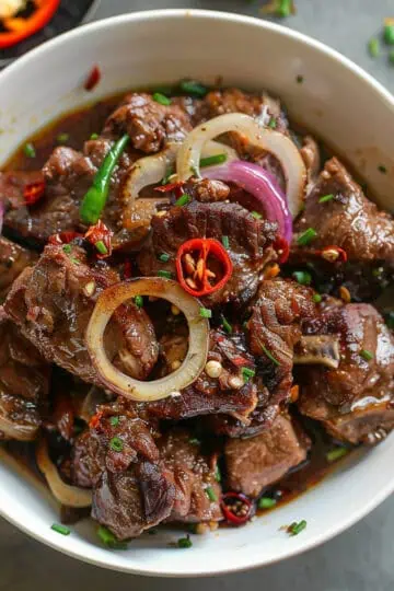 Kilawing Kambing (Roasted Goat in Vinegar and Ginger)