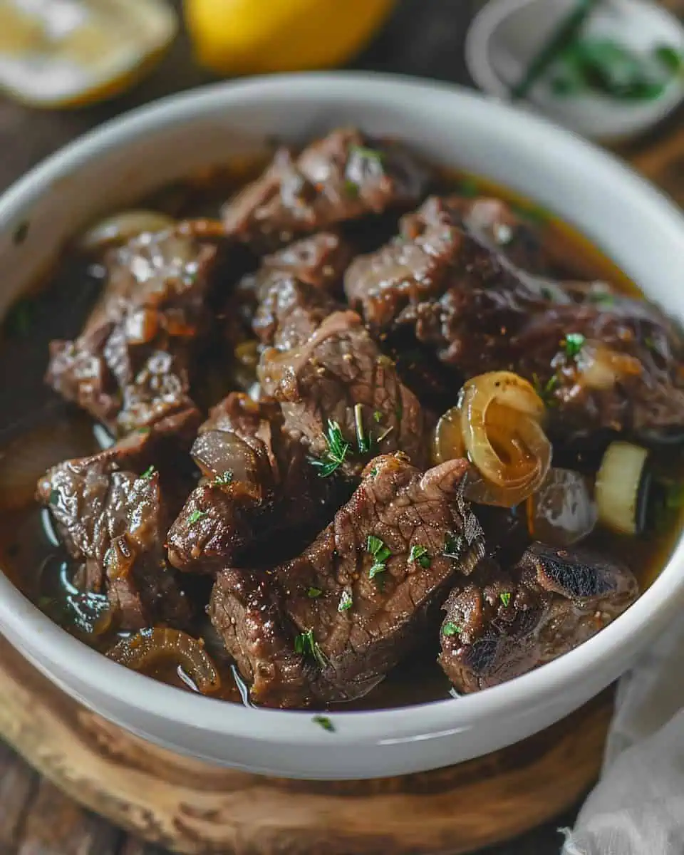Kilawing Kambing (Roasted Goat in Vinegar and Ginger) 