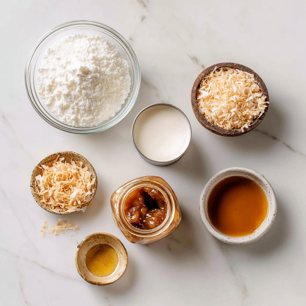 Ingredients for  Kalamay Hati Recipe (Filipino Coconut Sticky Rice Dessert)