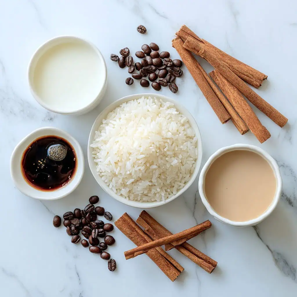 Ingredients for Homemade Horchata Cold Brew Recipe