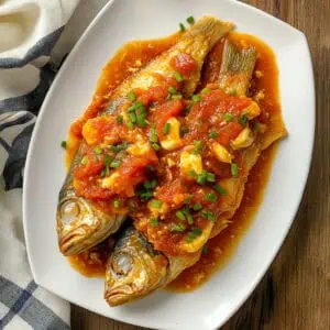 Sarciadong Isda (Filipino Fish in Tomato Egg Sauce)