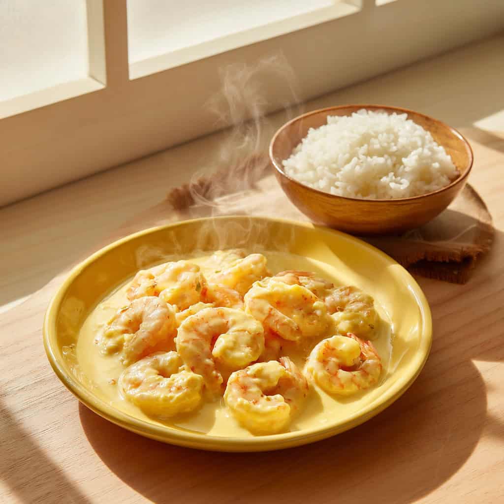 Singapore-Style Salted Egg Shrimp Recipe
