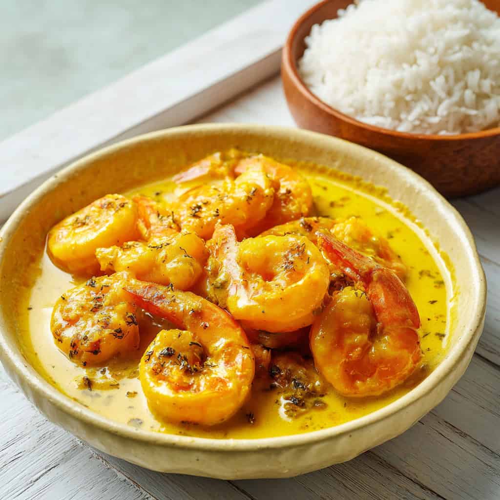 Singapore-Style Salted Egg Shrimp Recipe