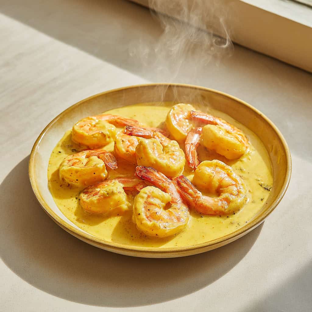 Singapore-Style Salted Egg Shrimp Recipe